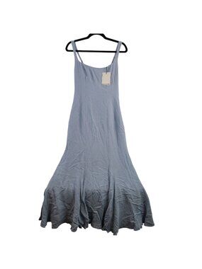NEW Reformation Ceecee Dress Mineral Blue Sleeveless Maxi Sz 4